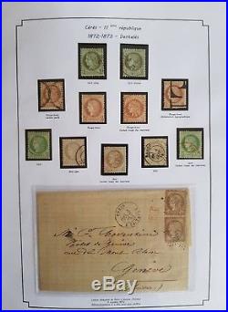 Belle collection des timbres Cérès IIIème république avec colonies générales