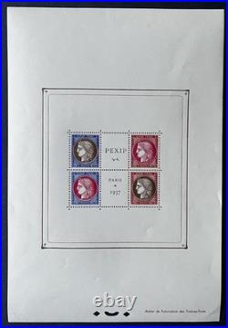 Bloc N°3 PEXIP, Expo. Phil. De Paris de 1937, Neuf, TB