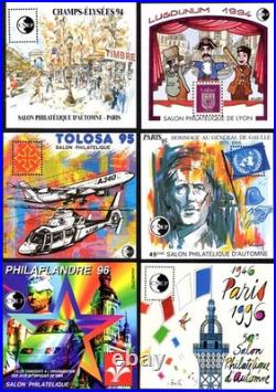 Blocs-Souvenir CNEP 1980 à 2007, n°1 à 49 N (manquent 3A et 4) , cote 1193