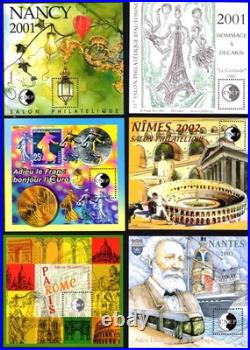 Blocs-Souvenir CNEP 1980 à 2007, n°1 à 49 N (manquent 3A et 4) , cote 1193