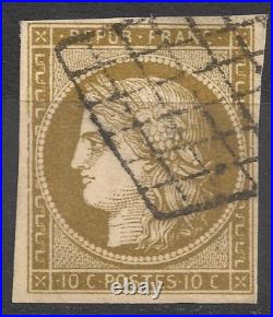 CERES N°1 BISTRE-VERDTRE FONCÉ, cote 1100, TB