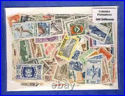 COLONIES FRANCAISES avant indépendance de 100 à 1500 timbres différents