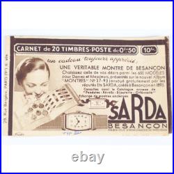 Carnet Ancien N°283-c61 Timbres De France Neufs Type Paix Cote 520 Rare