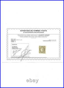 Ceres N° 1 neuf avec gomme Bistre brun Signé avec certificat Calves