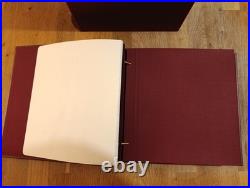 Classeur pour timbre reliure Pega luxe bordeaux Ceres 035S + boitier état super