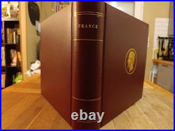 Classeur pour timbre reliure Pega luxe bordeaux Ceres 035S + boitier état super