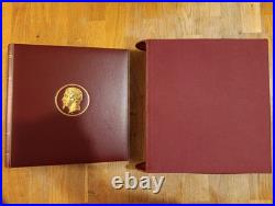 Classeur pour timbre reliure Pega luxe bordeaux Ceres 035S + boitier super état