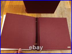 Classeur pour timbre reliure Pega luxe bordeaux Ceres 035S + boitier super état