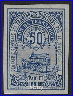 Colis postaux de Paris pour Paris n°2 50 c bleu neuf SUP signé et