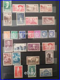 Collection 560 timbres France neuf MNH de 1924 à 1974 cote YT 1 300 Collection 560 timbres France neuf MNH de 1924 à 1974 cote YT 1 300