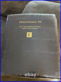 Collection Philexfrance 99 En Album Safe Encarts Fdc Timbres Et Blocs Neufs