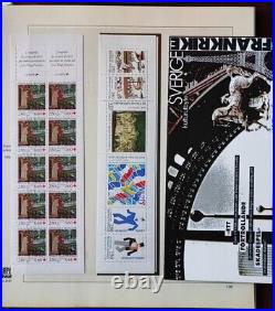 Collection Timbres France 1977 à 1996 3 Classeur Safe Dont PA CNEP Taxe