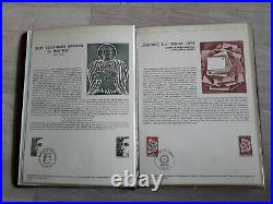 Collection complète de documents philatélique officiel de la Poste année 1974-89