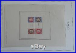 Collection de 3846 timbres de france- majorité oblitérés, quelques  et