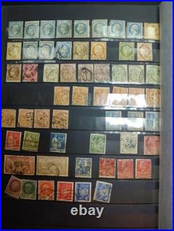 Collection de timbres anciens France Allemagne Reich Classiques Album