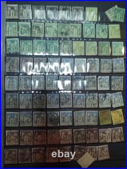 Collection de timbres anciens France Allemagne Reich Classiques Album