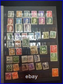 Collection de timbres anciens France Allemagne Reich Classiques Album