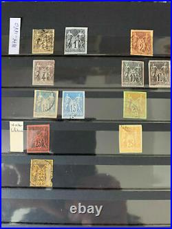Collection de timbres colonies générales cote plus de 5.000 euros