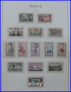 Collection de timbres de France neufs de 1960 à 1974 en album Leuchtturm