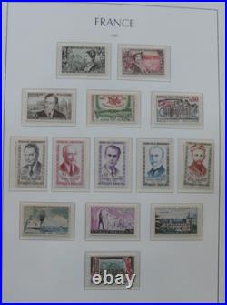 Collection de timbres de France neufs de 1960 à 1974 en album Leuchtturm