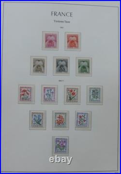 Collection de timbres de France neufs de 1960 à 1974 en album Leuchtturm