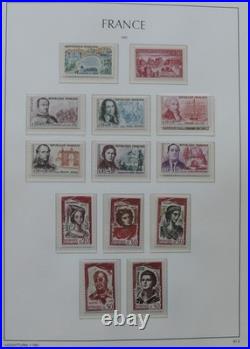 Collection de timbres de France neufs de 1960 à 1974 en album Leuchtturm