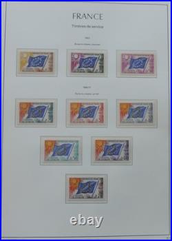 Collection de timbres de France neufs de 1960 à 1974 en album Leuchtturm