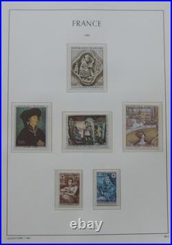 Collection de timbres de France neufs de 1960 à 1974 en album Leuchtturm