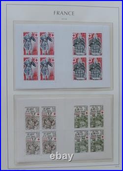 Collection de timbres de France neufs de 1960 à 1974 en album Leuchtturm