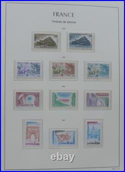 Collection de timbres de France neufs de 1960 à 1974 en album Leuchtturm