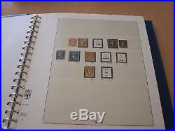 Collection de timbres france de 1849 à 1979 dans cinq albums lindner
