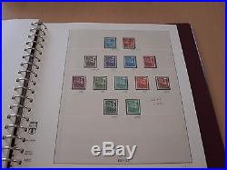 Collection de timbres france de 1849 à 1979 dans cinq albums lindner