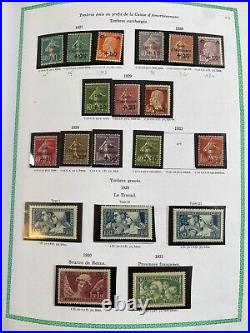 Collection timbres France 1849-1979 dt n°1à6,148à155 (presque), caisses, 242A
