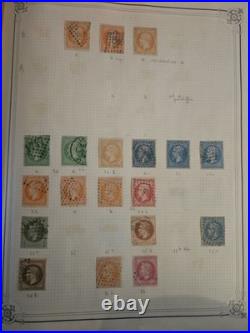 Collection timbres France Classiques Cérès Napoléon III Sage +100 timbres ancien