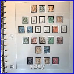 Collection timbres de France 1849-1947 dans album SAFE oblitérés & Neufs