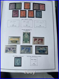 Collection timbres de France 1849 -1986 divers planches postes en album Cérès