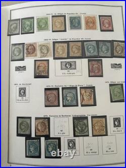 Collection timbres de France 1849 -1986 divers planches postes en album Cérès