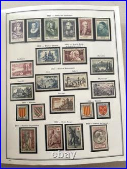 Collection timbres de France 1849 -1986 divers planches postes en album Cérès