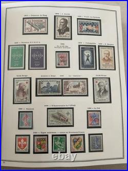 Collection timbres de France 1849 -1986 divers planches postes en album Cérès