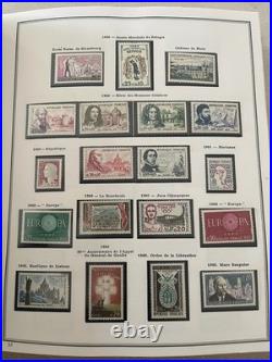 Collection timbres de France 1849 -1986 divers planches postes en album Cérès