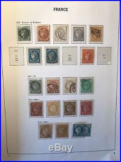 Collection timbres de France 1849 à 1955 OBL/ dont n°2,5,6,18, bordeaux, 257A, ++