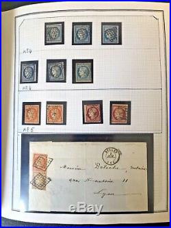 Collection timbres de France 1849 à 1980 dt bonnes/très bonnes valeurs obl. &neuf