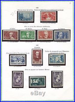 Collection timbres de France très avancée 1931 à 1973 cote + de 4000