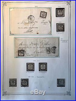 Collection timbres taxes France dt bonnes valeurs (1,4,23,24,27.) OBL & Neufs