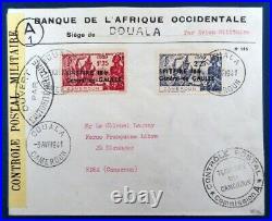 Colonies Cameroun N°245/246 (spitfire) Sur Lettre Signée Calves Superbe