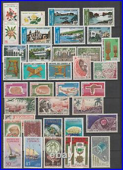 Comores colonie et territoire Français lot de timbres neuf / cote + de 800 e
