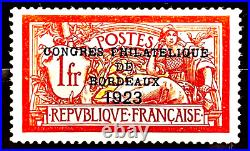 Congres Philatelique Bordeaux N° 182 Neuf Signe Tbc Ttbe Cote 1425