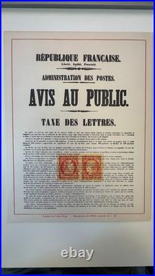 Document Centenaire du timbre poste Français 1849-1949, 27 vignettes, Rare, TTB