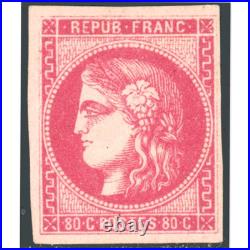 Émission De Bordeaux N°49 Timbre Classique De France Neuf Signé Expert Jf Brun