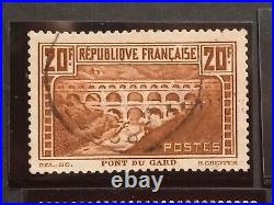 Ensemble 12 timbres France pont du Gard yt 262 oblitérés tous TB/TTB bloc de 4